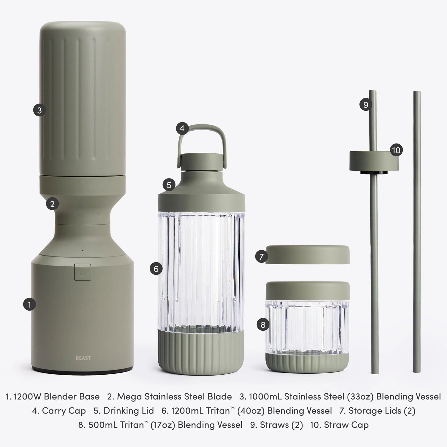 LuxePressKitchen Mega 1200 Stainless Steel Blender