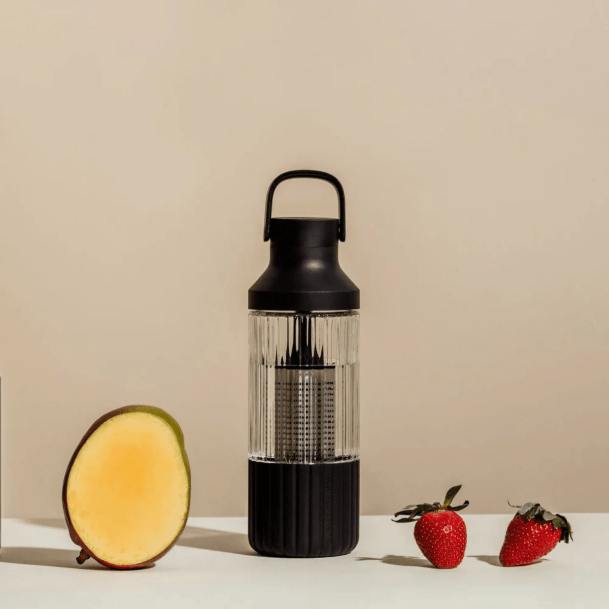 LuxePressKitchen Glass Hydration System – 750mL Infuser Water Bottle