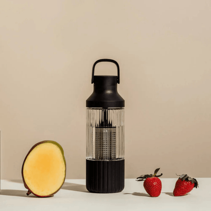 LuxePressKitchen Glass Hydration System – 750mL Infuser Water Bottle