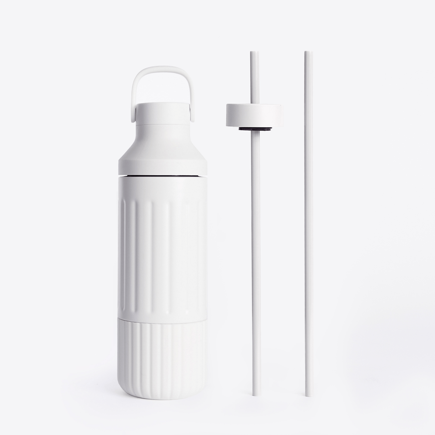 LuxePressKitchen Dual Cap Stainless Steel Hydration Bottle 22 oz Insulated Water Bottle