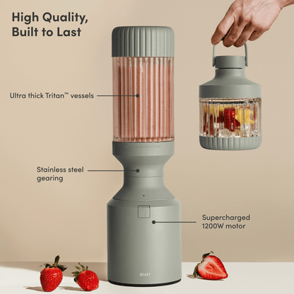LuxePressKitchen Mega 1200 Plus Blender 1200W, 40.5 oz, BPA-Free
