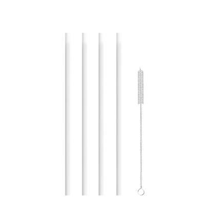 LuxePressKitchen Straw Kit (Large) Reusable BPA-Free Straws with Cleaning Brush