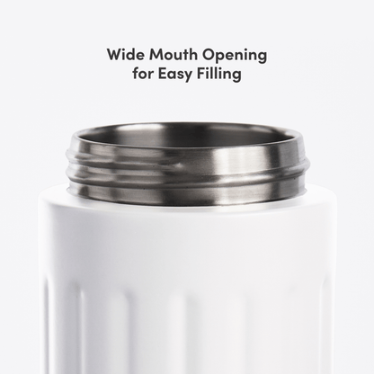 LuxePressKitchen Dual Cap Stainless Steel Hydration Bottle 22 oz Insulated Water Bottle