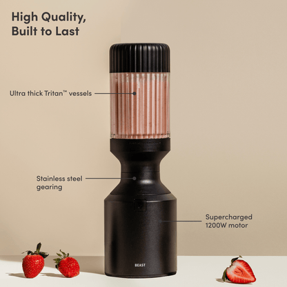 LuxePressKitchen Mega 1200 Blender 1200W Personal Blender with 1000mL Vessel
