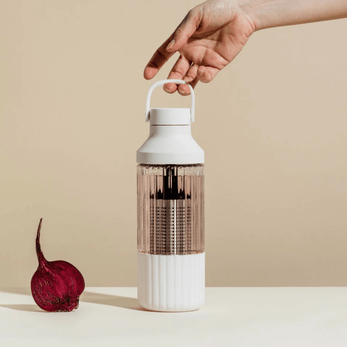 LuxePressKitchen Glass Hydration System – 750mL Infuser Water Bottle