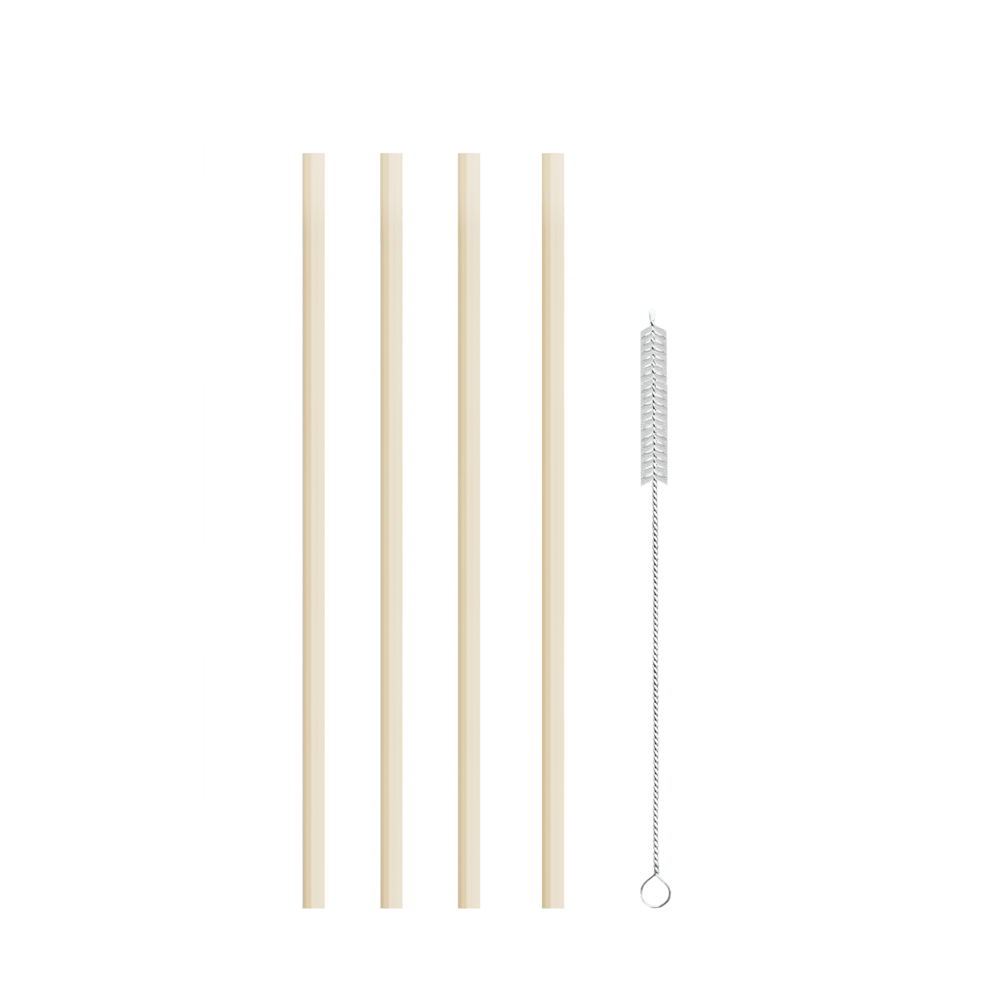 LuxePressKitchen Straw Kit (Large) Reusable BPA-Free Straws with Cleaning Brush