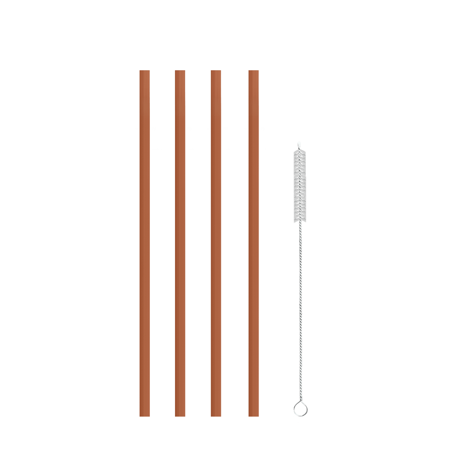 LuxePressKitchen Straw Kit (Large) Reusable BPA-Free Straws with Cleaning Brush