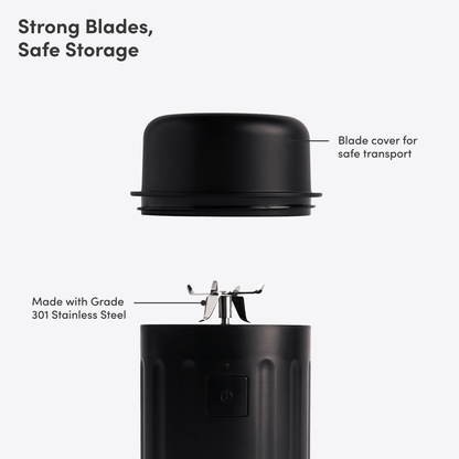 LuxePressKitchen GO Cordless Blender Portable USB-C Rechargeable