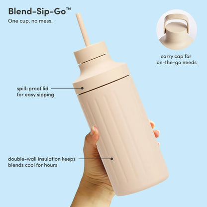LuxePressKitchen Mini 600 Stainless Steel Single-Serve Blender