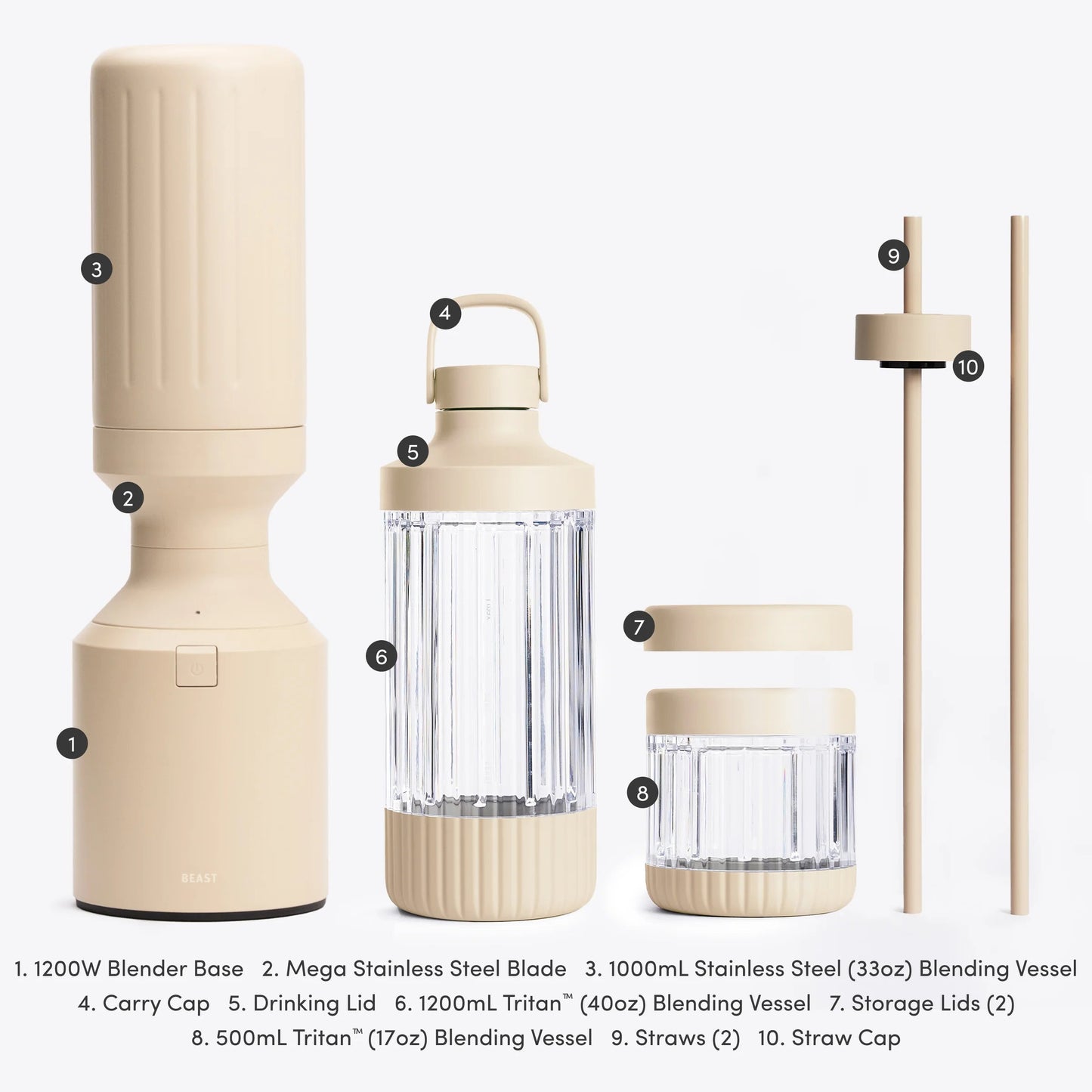 LuxePressKitchen Mega 1200 Stainless Steel Blender