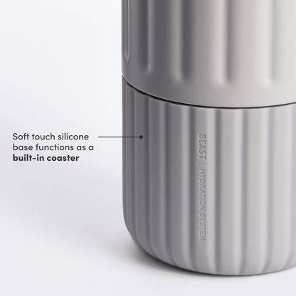 LuxePressKitchen Dual Cap Stainless Steel Hydration Bottle 22 oz Insulated Water Bottle