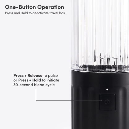 LuxePressKitchen GO Cordless Blender Portable USB-C Rechargeable