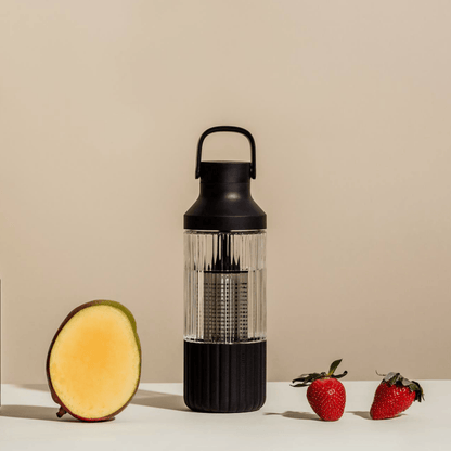 LuxePressKitchen Glass Hydration System – 750mL Infuser Water Bottle