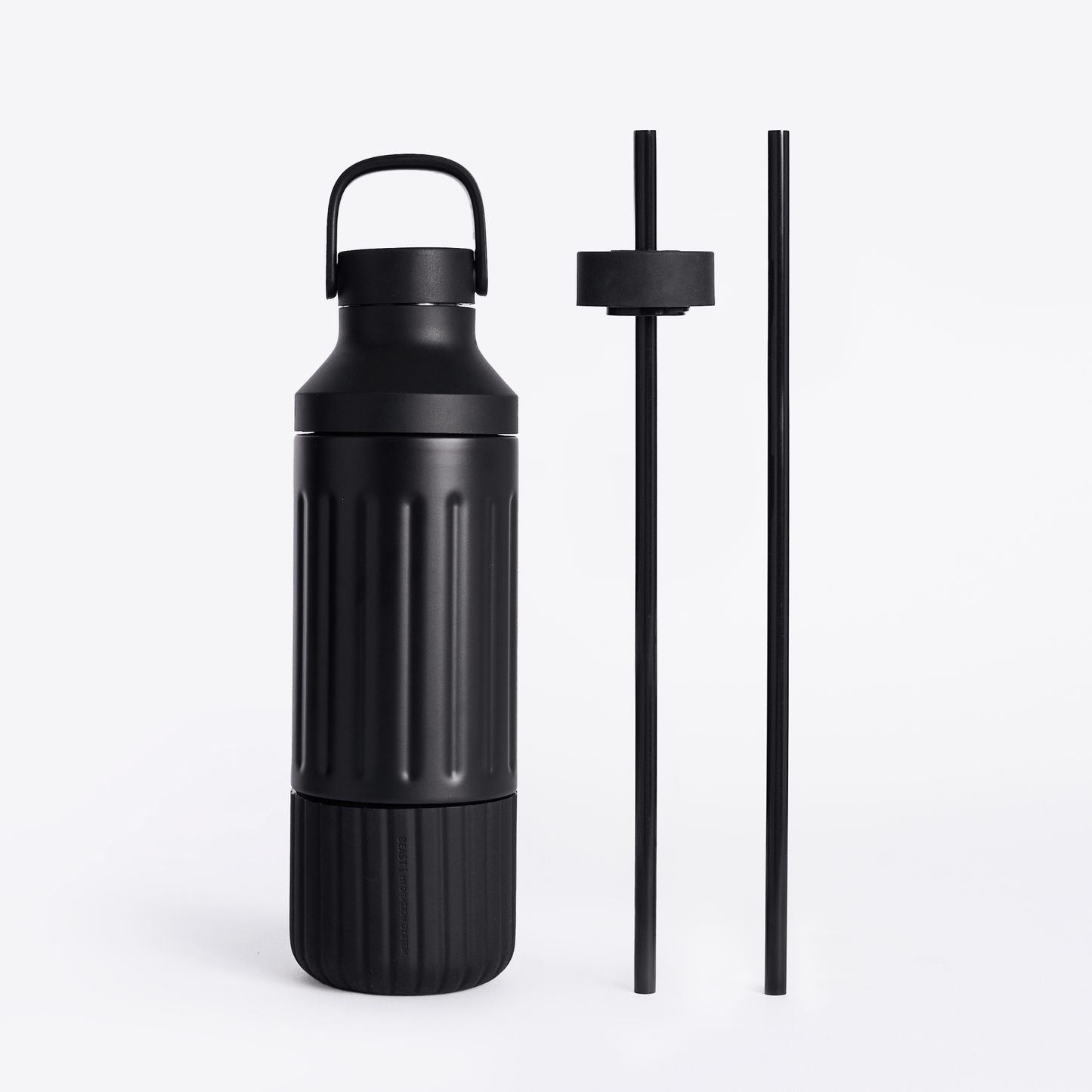 LuxePressKitchen Dual Cap Stainless Steel Hydration Bottle 22 oz Insulated Water Bottle