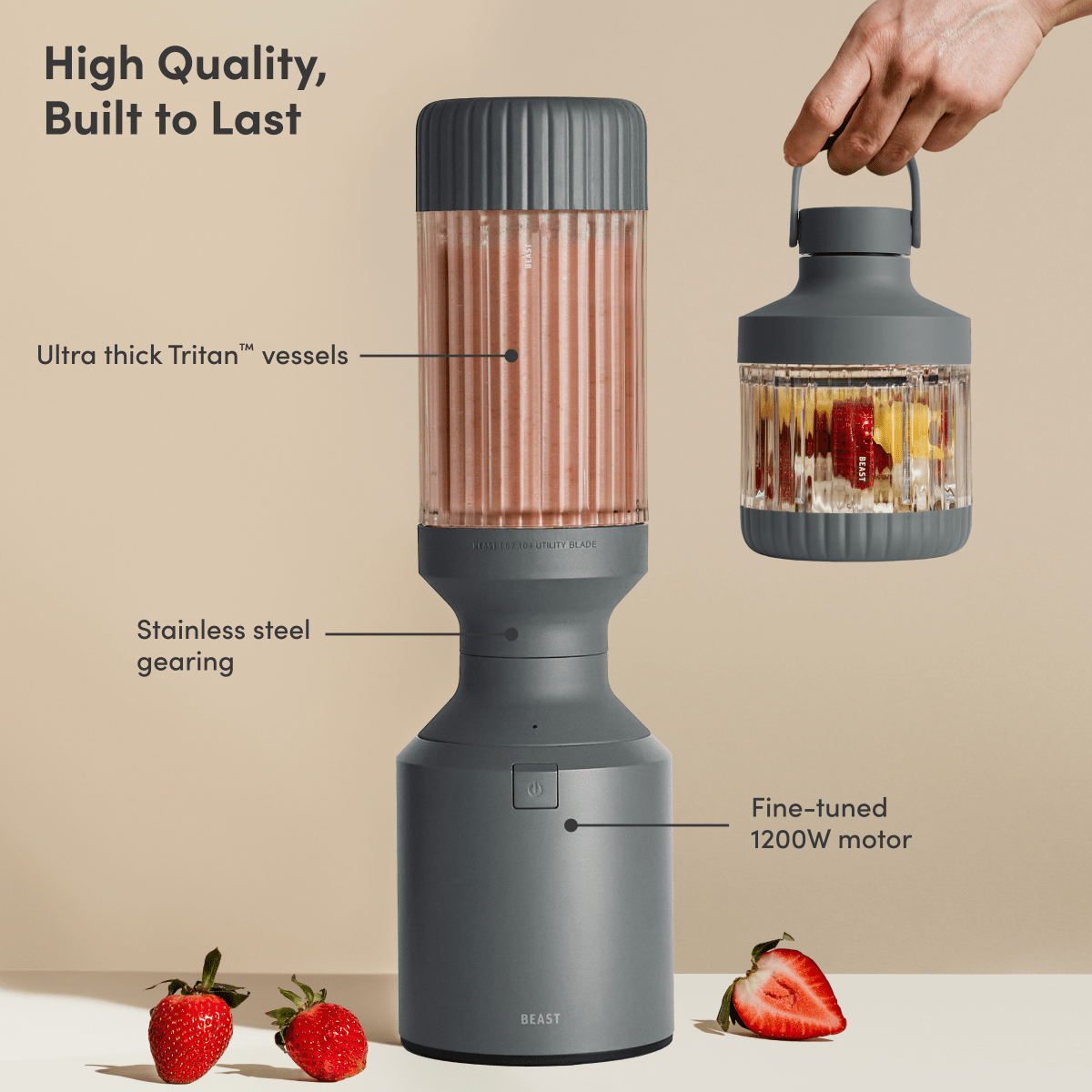 LuxePressKitchen Mega 1200 Plus Blender 1200W, 40.5 oz, BPA-Free