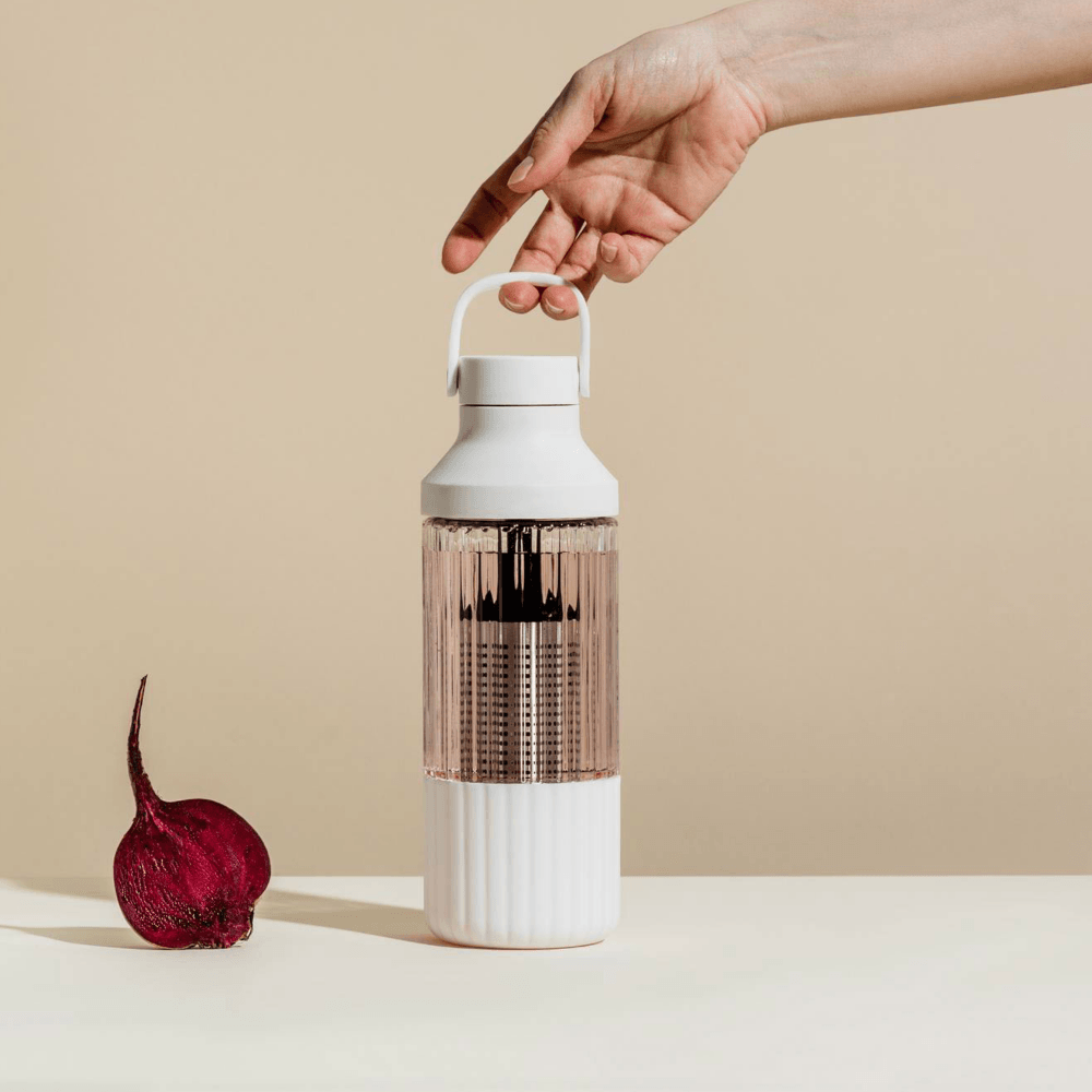 LuxePressKitchen Glass Hydration System – 750mL Infuser Water Bottle