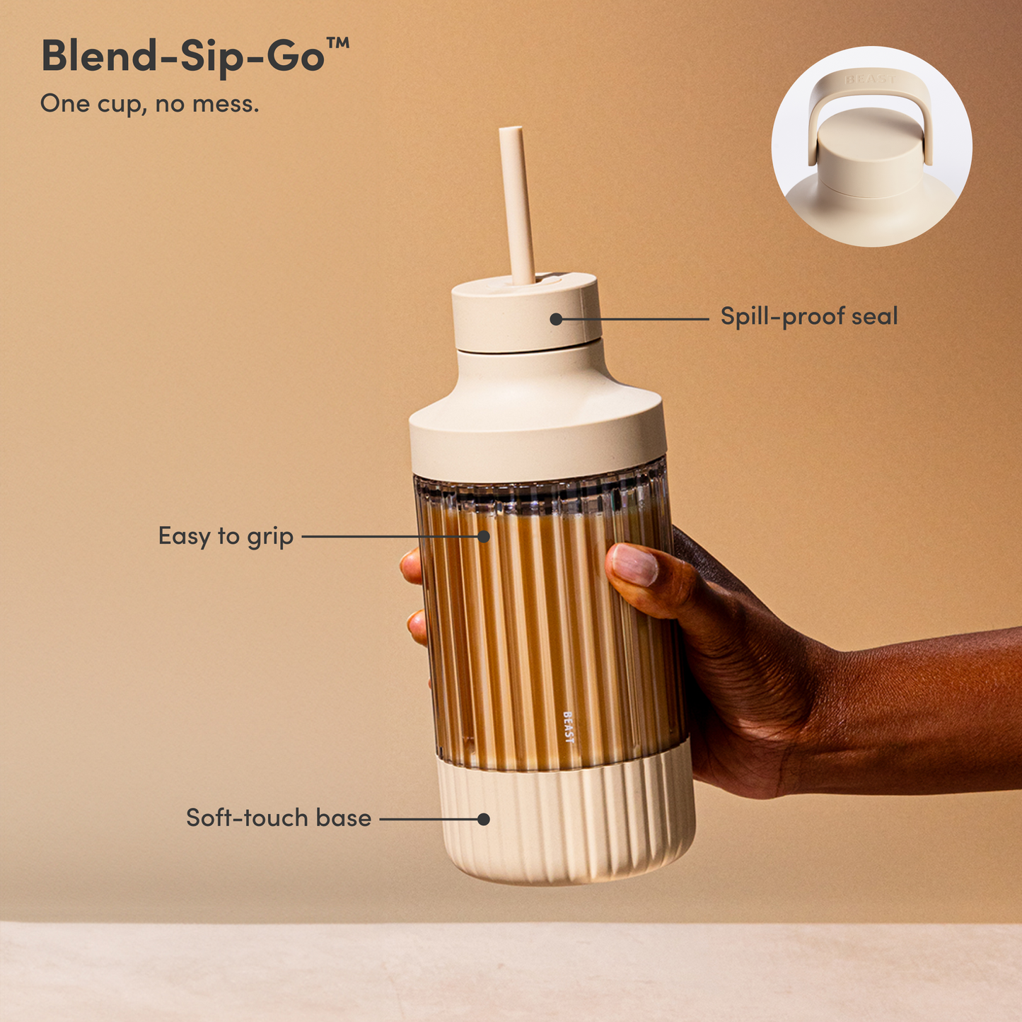 LuxePressKitchen Mini 600 Plus Compact Personal Blender with 600W Motor, BPA-Free Tritan Vessels, and Straw Cap System