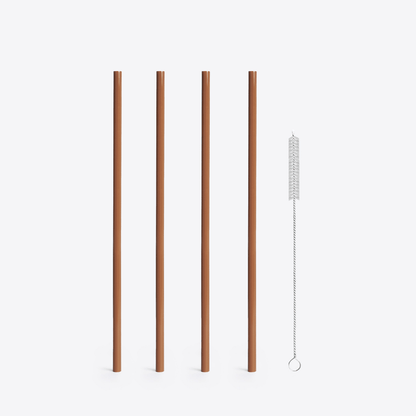 LuxePressKitchen Straw Kit (Medium) BPA-Free Reusable Straws for Blender Bottles