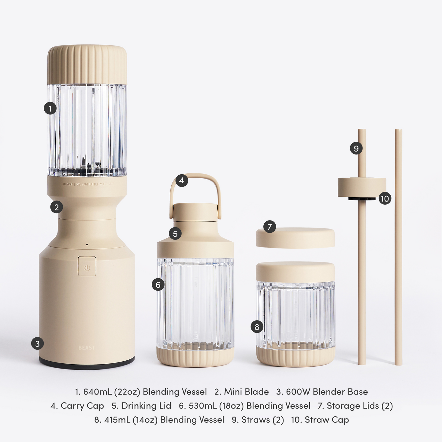 LuxePressKitchen Mini 600 Plus Compact Personal Blender with 600W Motor, BPA-Free Tritan Vessels, and Straw Cap System