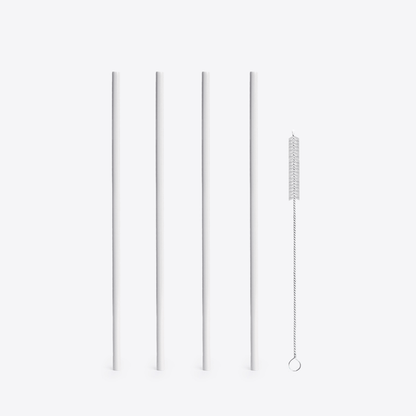 LuxePressKitchen Straw Kit (Medium) BPA-Free Reusable Straws for Blender Bottles