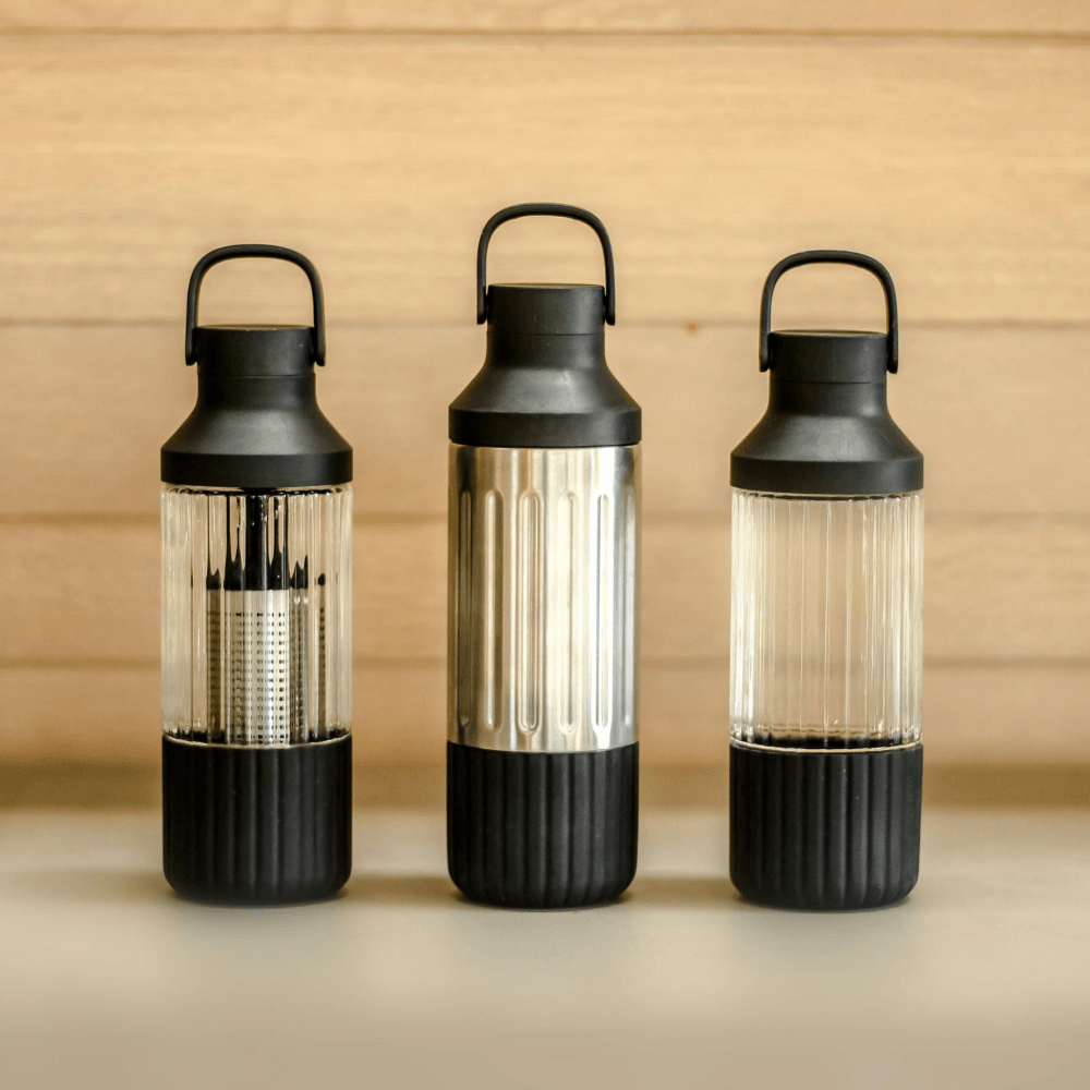 LuxePressKitchen Glass Hydration System – 750mL Infuser Water Bottle