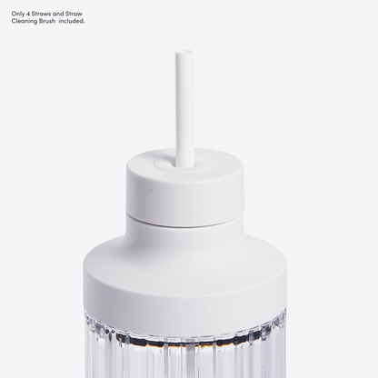 LuxePressKitchen Straw Kit (Medium) BPA-Free Reusable Straws for Blender Bottles
