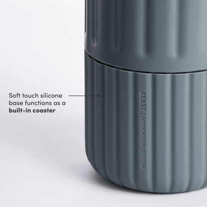 LuxePressKitchen Dual Cap Stainless Steel Hydration Bottle 22 oz Insulated Water Bottle
