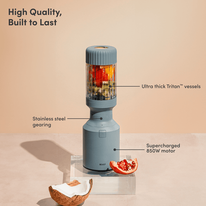 LuxePressKitchen Mighty 850 Personal Blender 850W, 22oz, BPA-Free