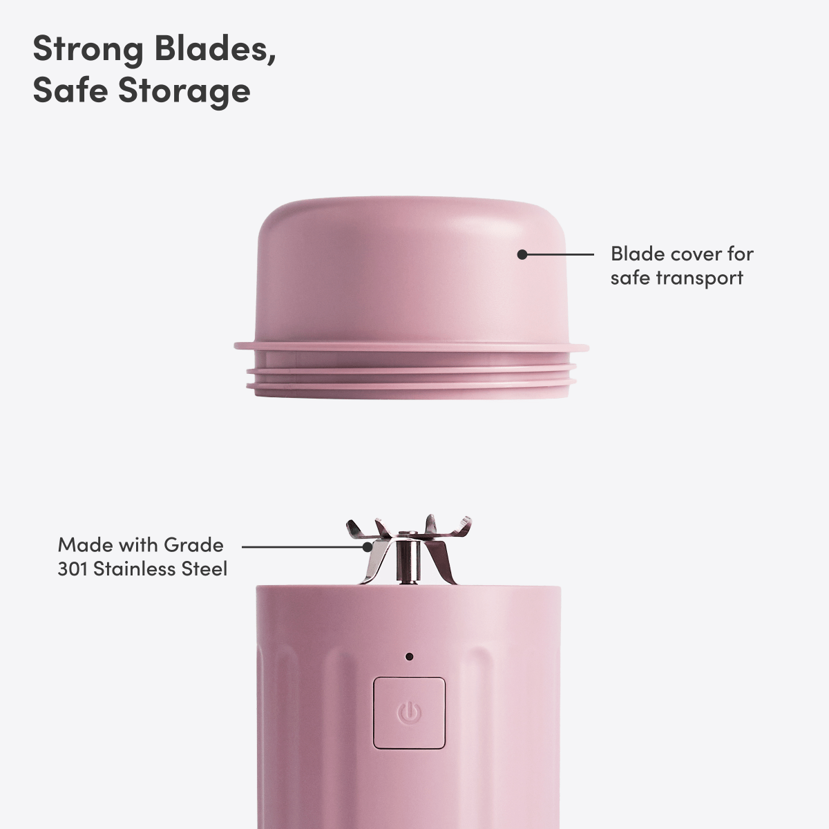 LuxePressKitchen GO Cordless Blender Portable USB-C Rechargeable