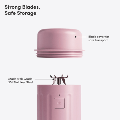 LuxePressKitchen GO Cordless Blender Portable USB-C Rechargeable
