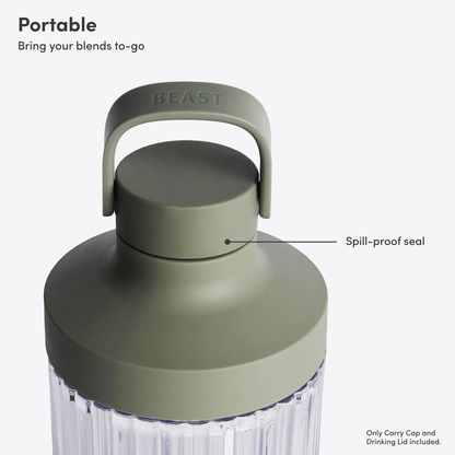 Blending Vessel Drinking Lid + Carry Cap