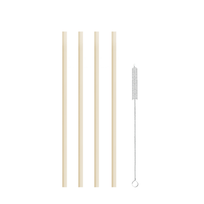 LuxePressKitchen Straw Kit (Large) Reusable BPA-Free Straws with Cleaning Brush