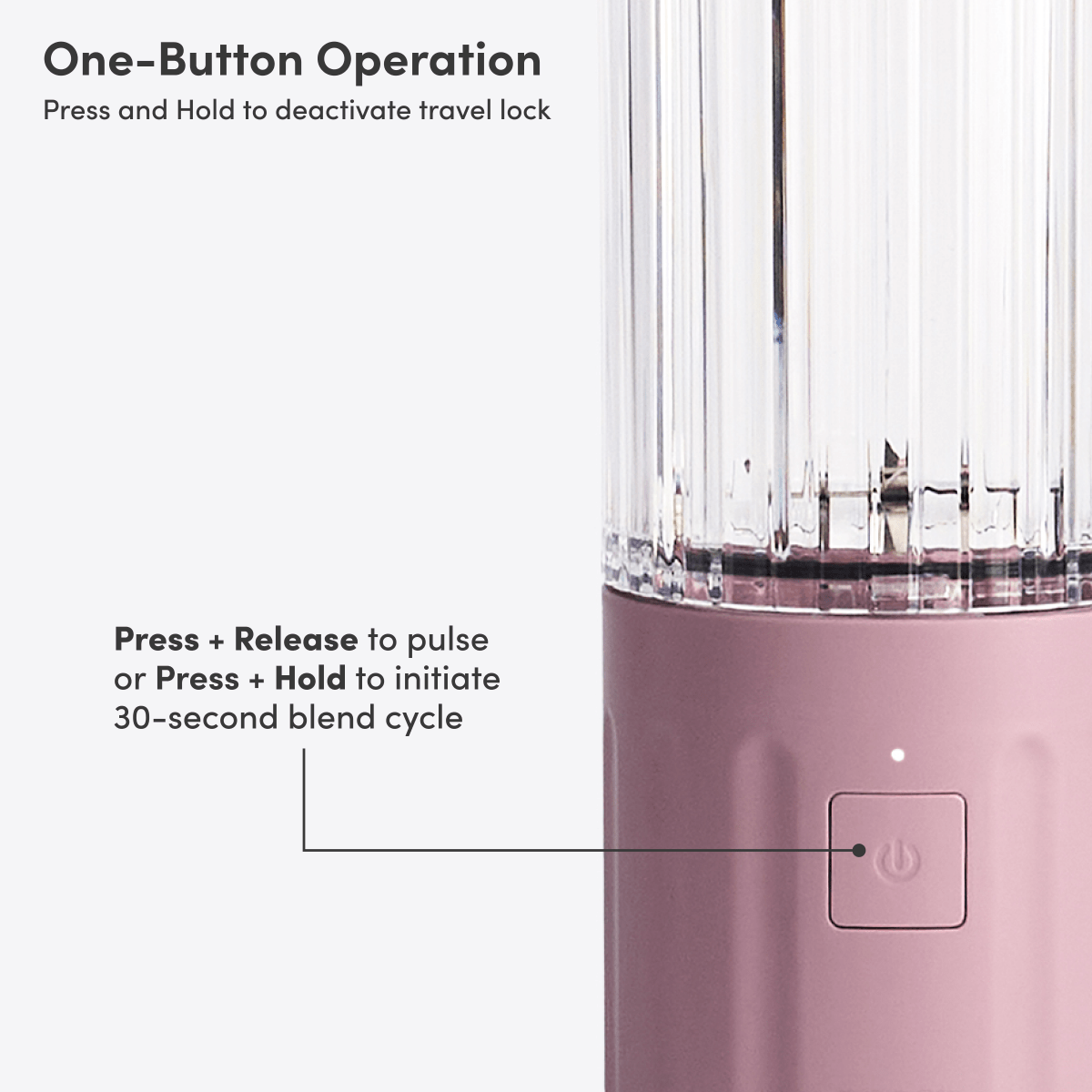 LuxePressKitchen GO Cordless Blender Portable USB-C Rechargeable
