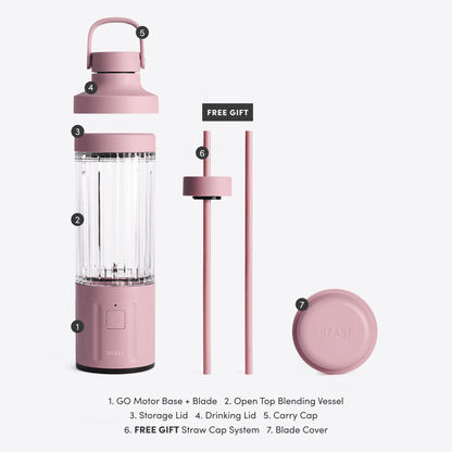 LuxePressKitchen GO Cordless Blender Portable USB-C Rechargeable