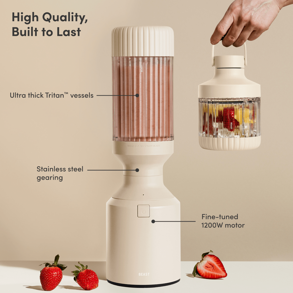 LuxePressKitchen Mega 1200 Plus Blender 1200W, 40.5 oz, BPA-Free