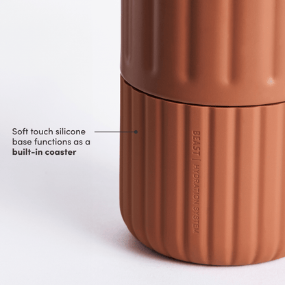 LuxePressKitchen Dual Cap Stainless Steel Hydration Bottle 22 oz Insulated Water Bottle
