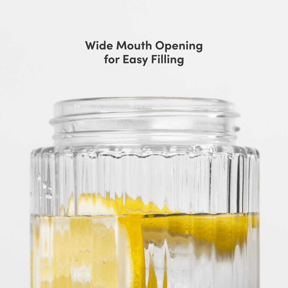 LuxePressKitchen Dual Cap Glass Hydration Bottle 25 oz Borosilicate Glass