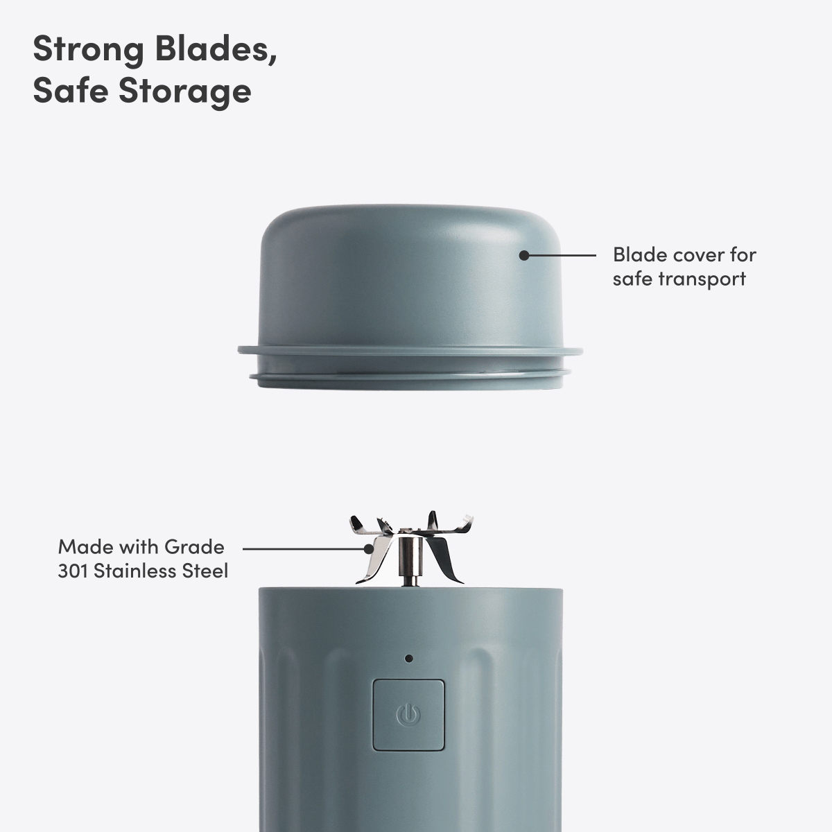 LuxePressKitchen GO Cordless Blender Portable USB-C Rechargeable