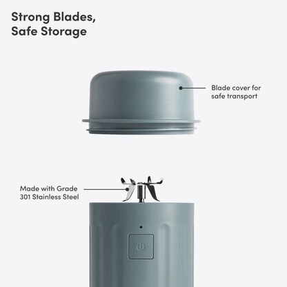 LuxePressKitchen GO Cordless Blender Portable USB-C Rechargeable