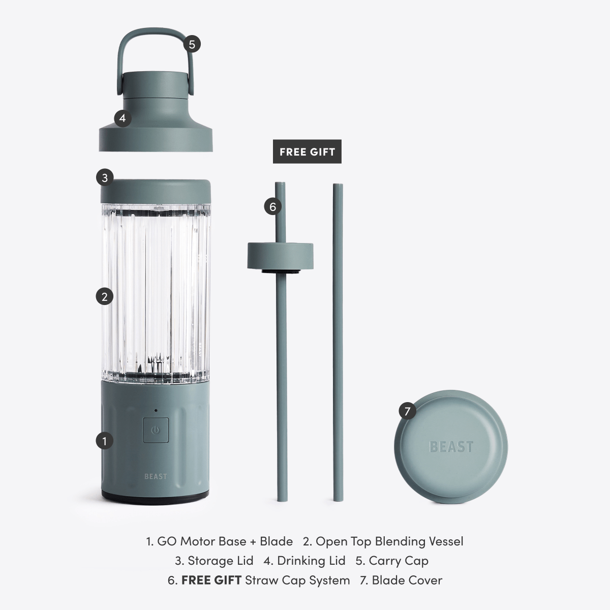 LuxePressKitchen GO Cordless Blender Portable USB-C Rechargeable