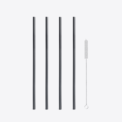 LuxePressKitchen Straw Kit (Large) Reusable BPA-Free Straws with Cleaning Brush