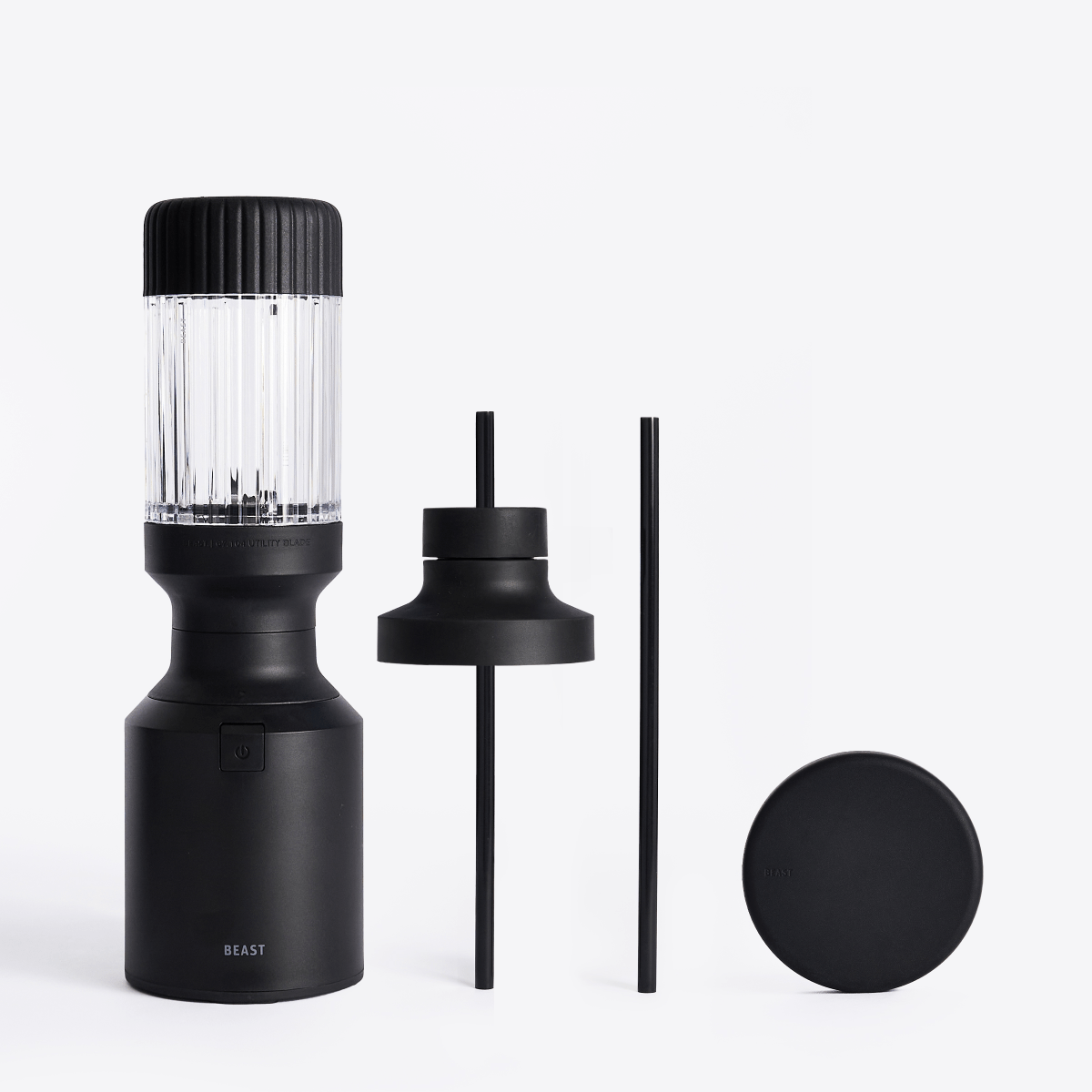 LuxePressKitchen Mini 600 Blender Compact Personal Blender with 600W Motor, 640mL Vessel, Straw Cap System