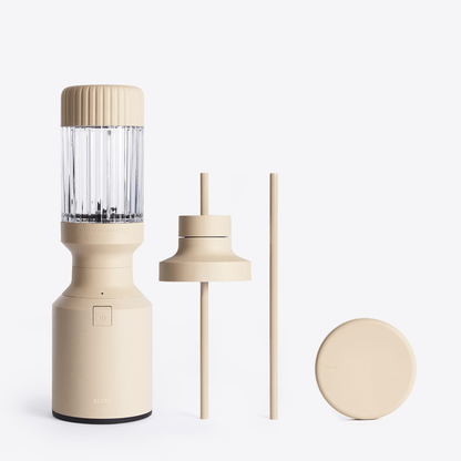 LuxePressKitchen Mini 600 Blender Compact Personal Blender with 600W Motor, 640mL Vessel, Straw Cap System