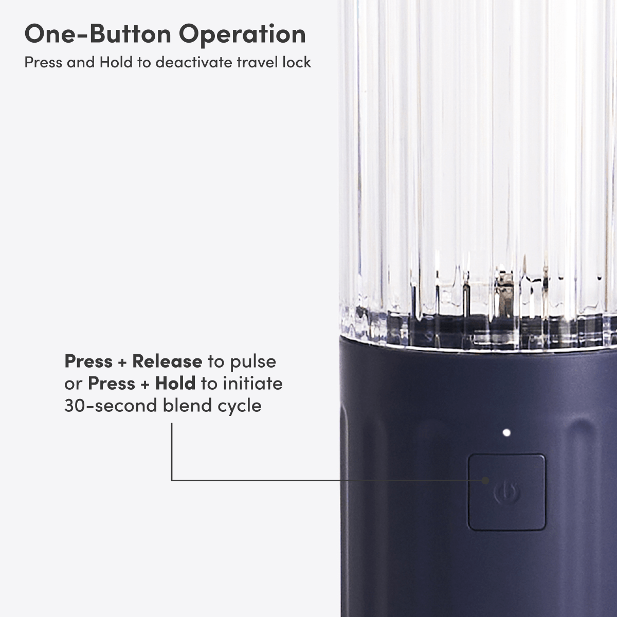 LuxePressKitchen GO Cordless Blender Portable USB-C Rechargeable