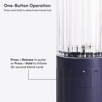 LuxePressKitchen GO Cordless Blender Portable USB-C Rechargeable