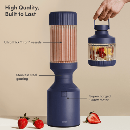 LuxePressKitchen Mega 1200 Plus Blender 1200W, 40.5 oz, BPA-Free