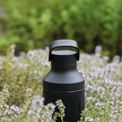 LuxePressKitchen Dual Cap Stainless Steel Hydration Bottle 22 oz Insulated Water Bottle
