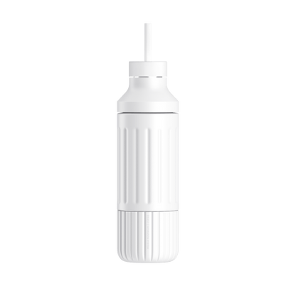 LuxePressKitchen Dual Cap Stainless Steel Hydration Bottle 22 oz Insulated Water Bottle