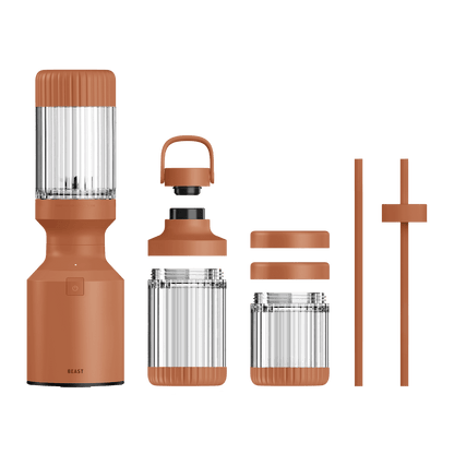 LuxePressKitchen Mini 600 Plus Compact Personal Blender with 600W Motor, BPA-Free Tritan Vessels, and Straw Cap System