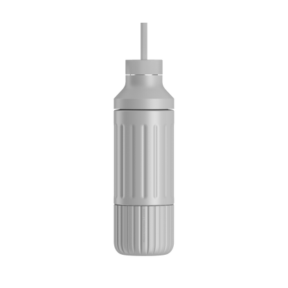 LuxePressKitchen Dual Cap Stainless Steel Hydration Bottle 22 oz Insulated Water Bottle